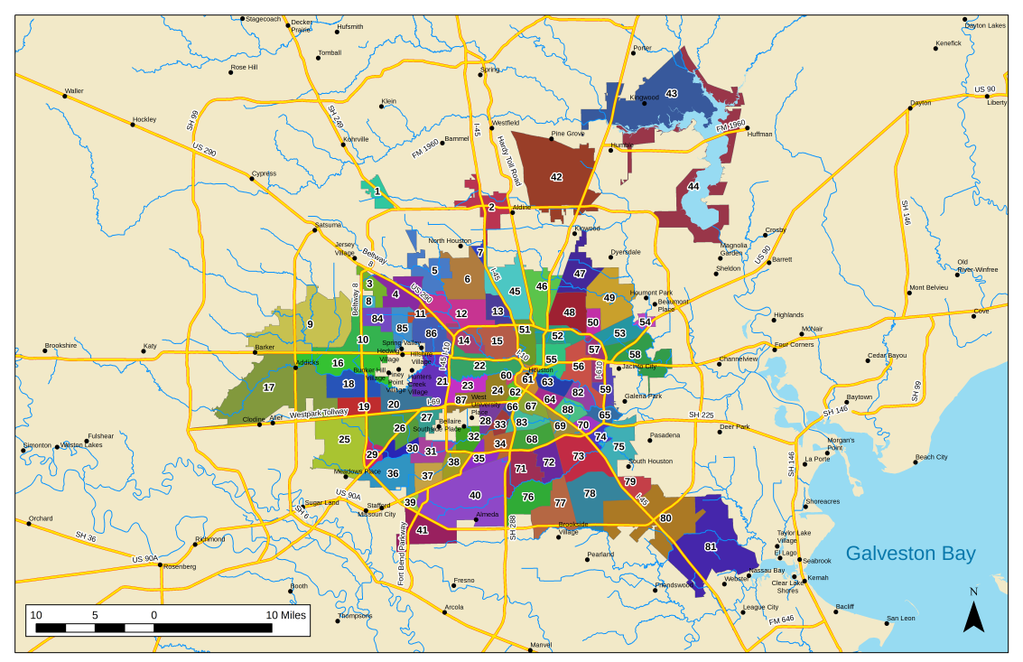 Map Of Houston Neighborhoods